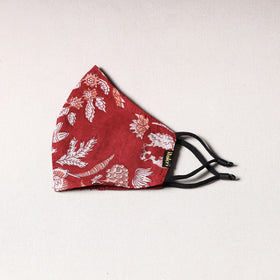  Sanganeri Block Printing Cotton 3 Layer Snug Fit Face Cover 