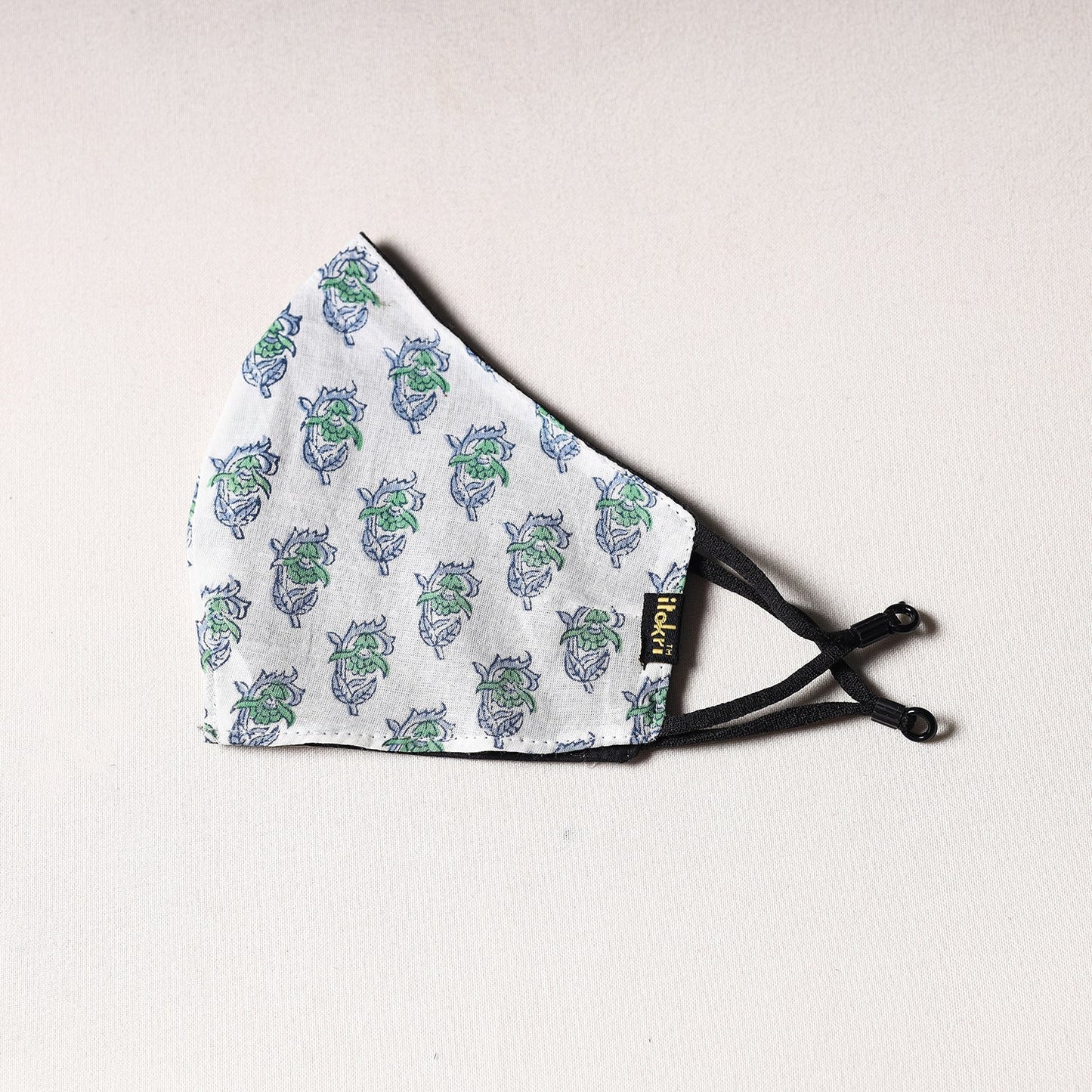  Sanganeri Block Printing Cotton 3 Layer Snug Fit Face Cover 