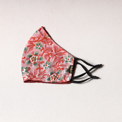  Sanganeri Block Printing Cotton 3 Layer Snug Fit Face Cover 
