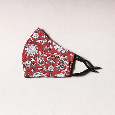  Sanganeri Block Printing Cotton 3 Layer Snug Fit Face Cover 