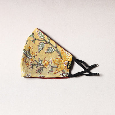 Sanganeri Block Printing Cotton 3 Layer Snug Fit Face Cover 