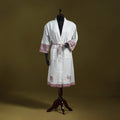 Sanganeri waffle weave handwoven bath robe 01 - handcrafted