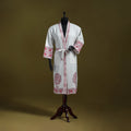 Sanganeri waffle weave handwoven bath robe 03 - handcrafted