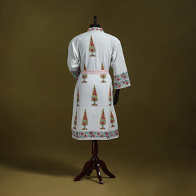 Sanganeri waffle weave handwoven bath robe 10 - handcrafted