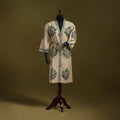 Sanganeri waffle weave handwoven bath robe 12 - handcrafted