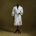 Sanganeri waffle weave handwoven bath robe 18 - handcrafted
