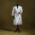 Sanganeri waffle weave handwoven bath robe 20 - handcrafted