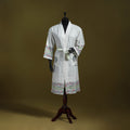 Sanganeri waffle weave handwoven bath robe 21 - handcrafted