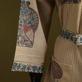 Sanganeri waffle weave handwoven bath robe 22 - handcrafted