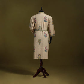 Sanganeri waffle weave handwoven bath robe 23 - handcrafted