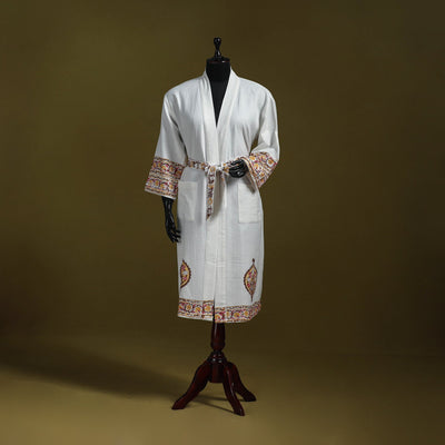 Sanganeri waffle weave handwoven bath robe 24 - handcrafted