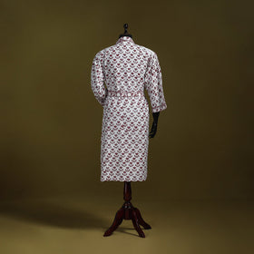 Sanganeri waffle weave handwoven bath robe 30 - handcrafted