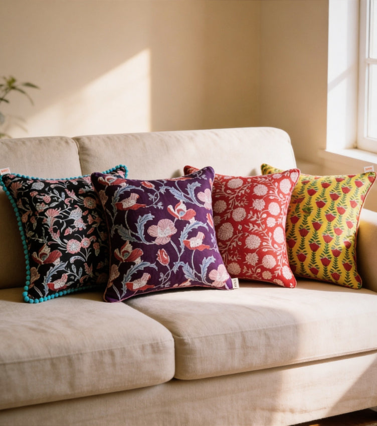 Sanganeri Cushion Covers