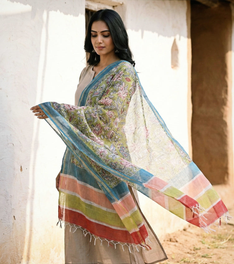 Floral Sanganeri Dupattas