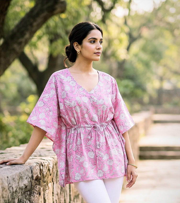 Floral Sanganeri Kaftans