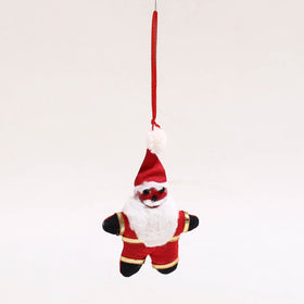 Santa - Handmade Fabart Christmas Ornament 