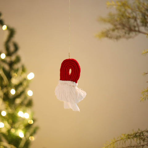  Santa - Handmade Macrame Christmas Ornament