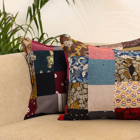 Set of 2 patchwork pillow covers 10 - handcrafted