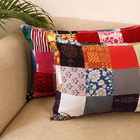 Set of 2 patchwork pillow covers 14 - handcrafted