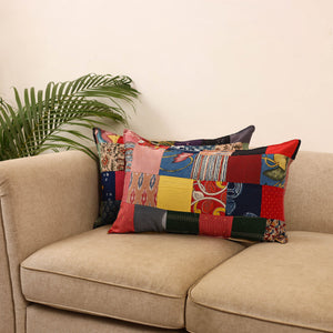Set of 2 patchwork pillow covers 30 - handcrafted
