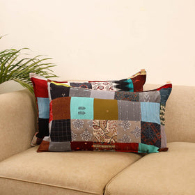 Set of 2 patchwork pillow covers 39 - handcrafted