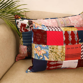 Set of 2 patchwork pillow covers 41 - handcrafted