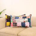 Set of 2 patchwork pillow covers 42 - handcrafted