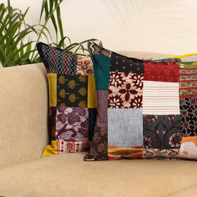 Set of 2 patchwork pillow covers 56 - handcrafted