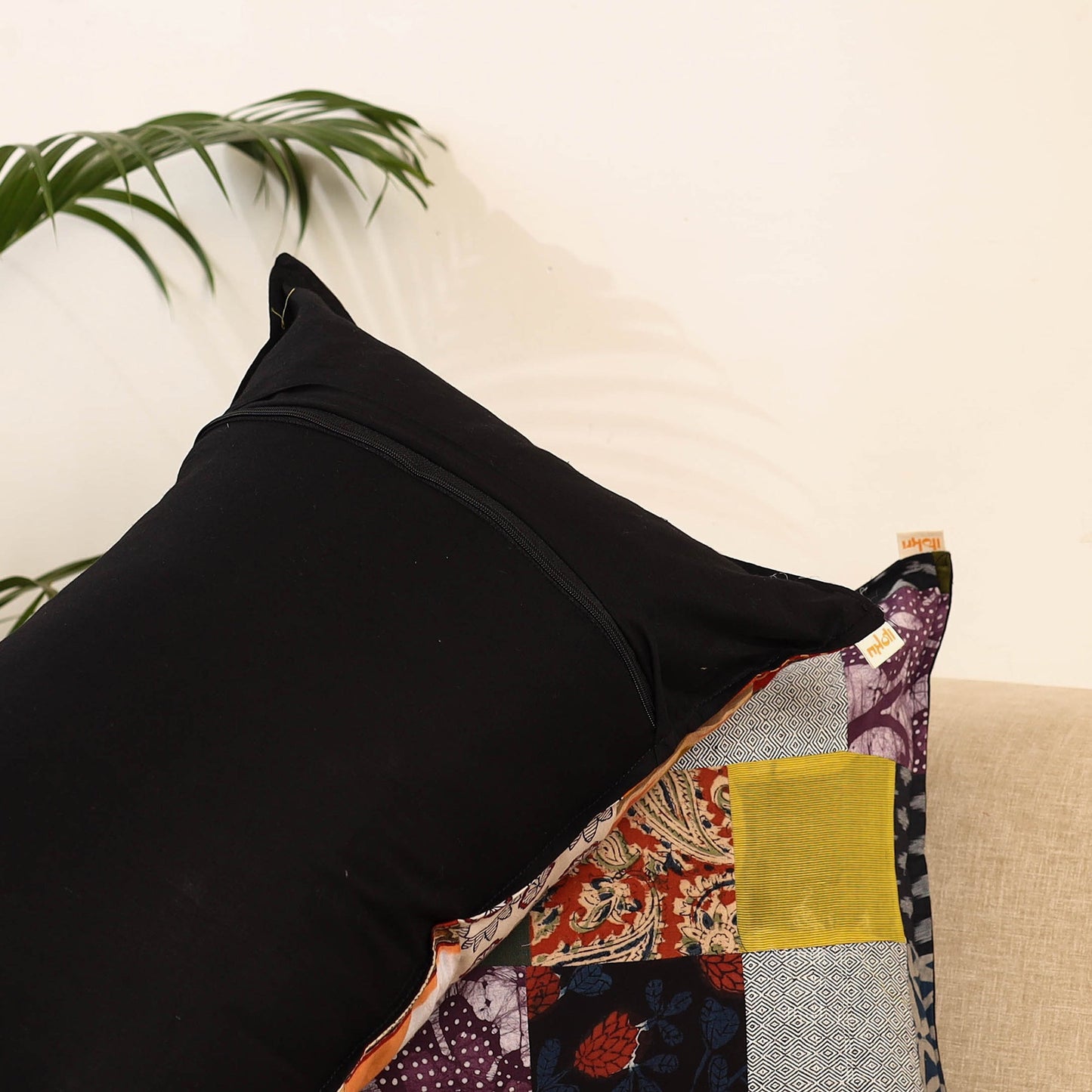 Set of 2 patchwork pillow covers 56 - handcrafted