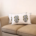 Set of 2 sanganeri cotton pillow covers 129 - handcrafted