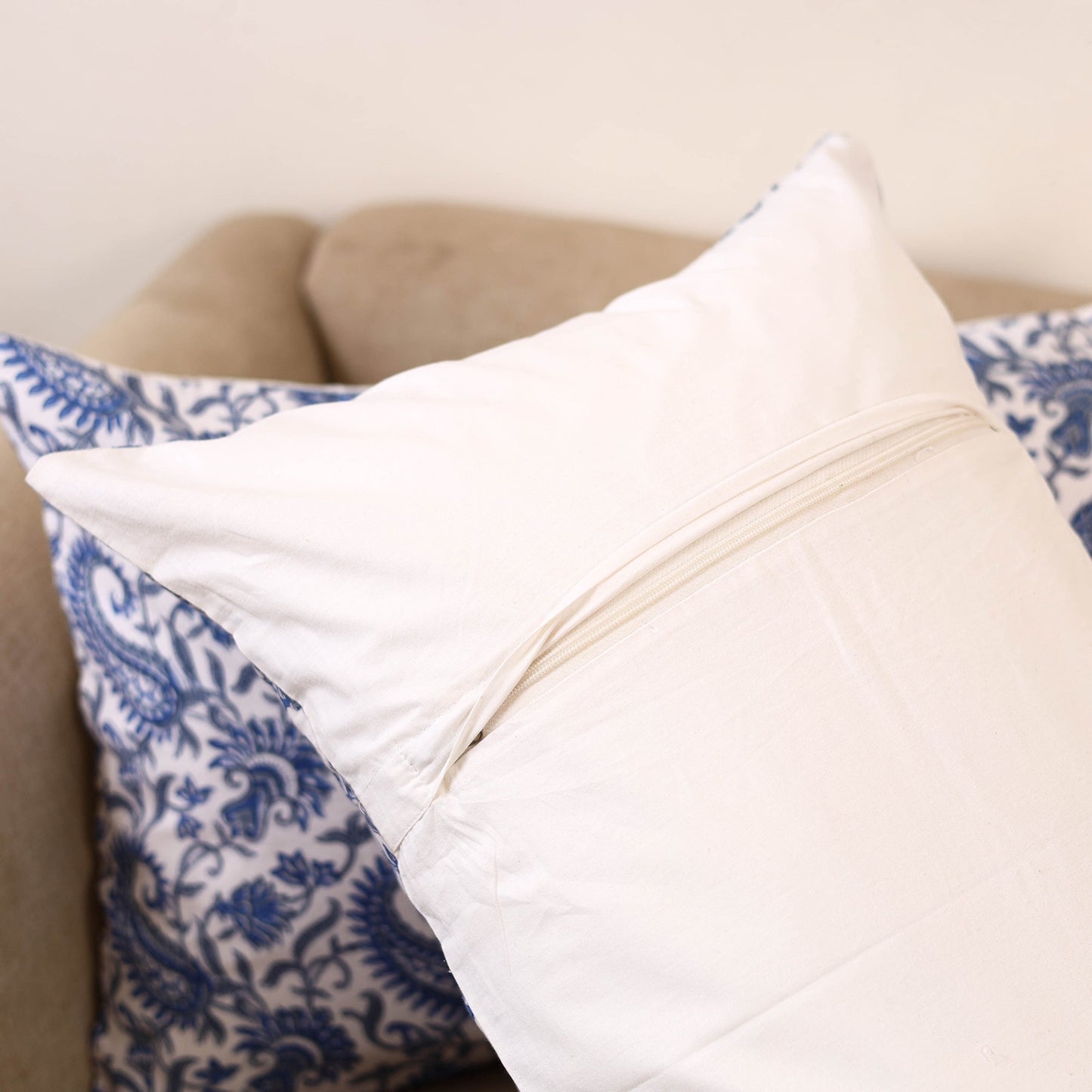 Set of 2 sanganeri cotton pillow covers 130 - handcrafted