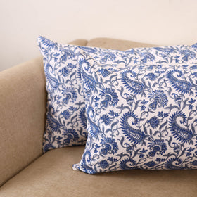 Set of 2 sanganeri cotton pillow covers 130 - handcrafted