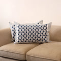 Set of 2 sanganeri cotton pillow covers 135 - handcrafted