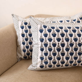 Set of 2 sanganeri cotton pillow covers 135 - handcrafted