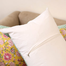 Set of 2 sanganeri cotton pillow covers 136 - handcrafted