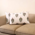 Set of 2 sanganeri cotton pillow covers 141 - handcrafted