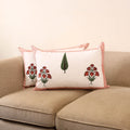 Set of 2 sanganeri cotton pillow covers 143 - handcrafted