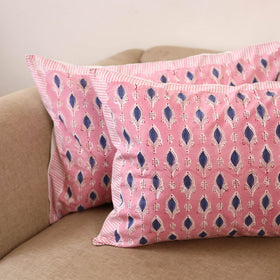 Set of 2 sanganeri cotton pillow covers 123 - handcrafted
