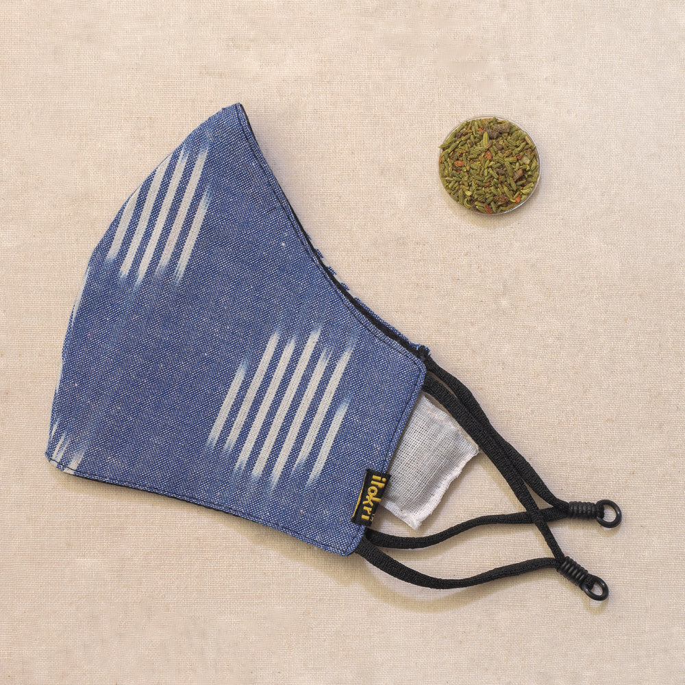  Assorted Herb Pocket Cotton 3 Layer Snug Fit Face Cover 