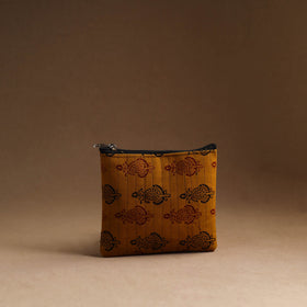 Set of 3 - handmade cotton utility pouches 02 - handcrafted