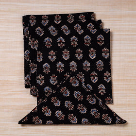  Black Hand Block Prints Cotton Table Napkin 