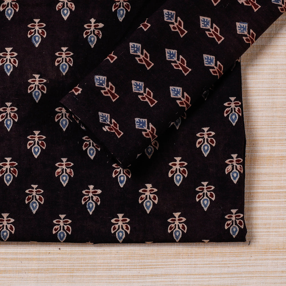  Black Hand Block Prints Cotton Table Napkin