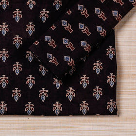  Black Hand Block Prints Cotton Table Napkin