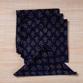  Blue Hand Block Prints Cotton Table Napkin