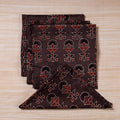  Brown Hand Block Prints Cotton Table Napkin