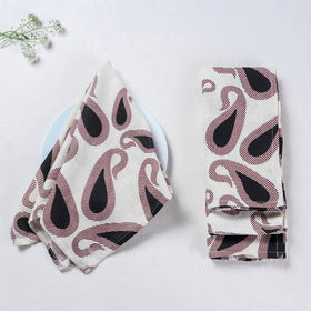  White Handmade Cotton Fabric Table Napkins