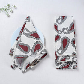  White Handmade Cotton Fabric Table Napkins 