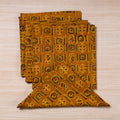  Yellow Hand Block Prints Cotton Table Napkin
