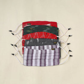  Set of 5 - Mix Crafts Cotton 3 Layer Pleated Face Cover 