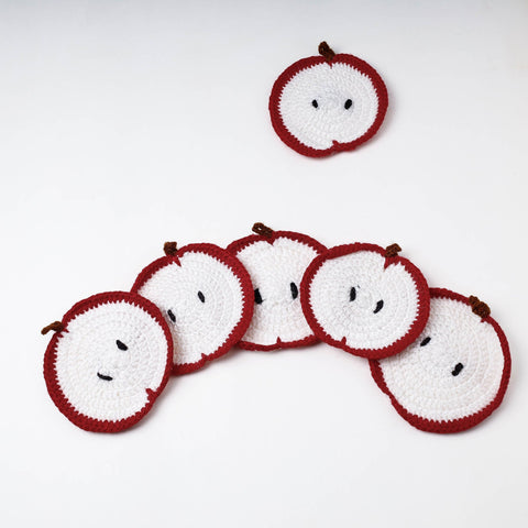  Set of 6 - Crochet Coasters by Purnima 